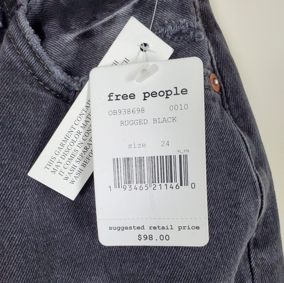 We the Free Lita Crop Straight Leg Jeans Size 24 - Picture 5 of 7